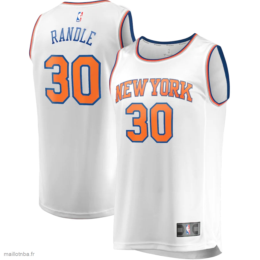Maillot New York Knicks Julius Randle Fanatics Branded White Fast Break Player Replica Jersey - Association Edition